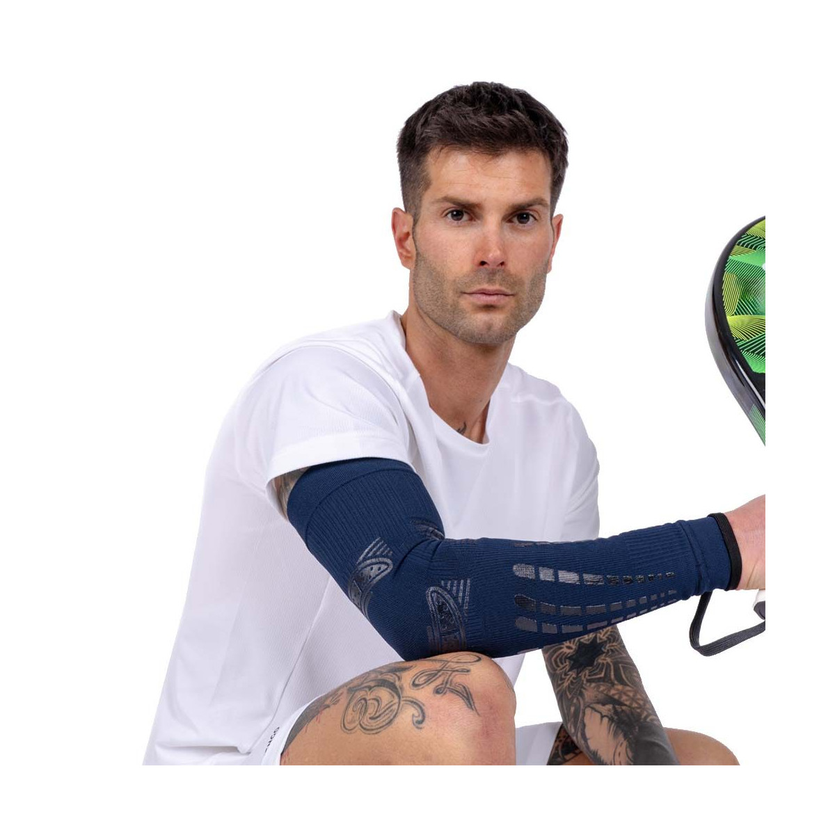 Floky NO-STRAIN Evolution Compressiemanchet Donkerblauw