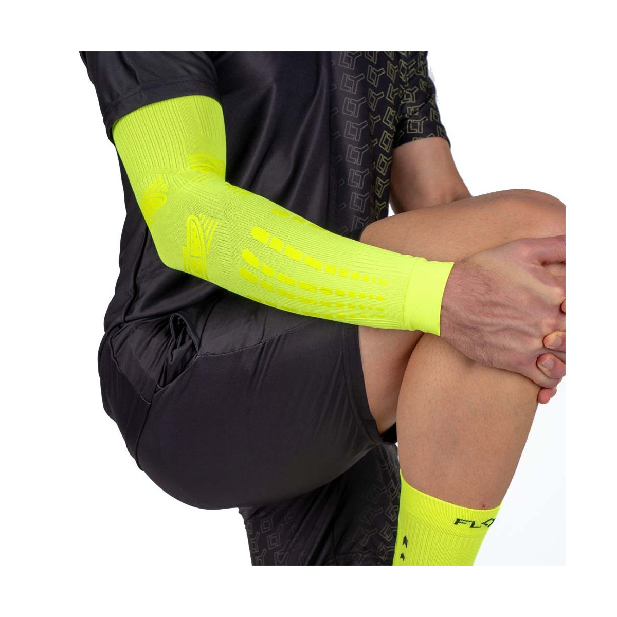 Floky NO-STRAIN Evolution Compressiemanchet Geel