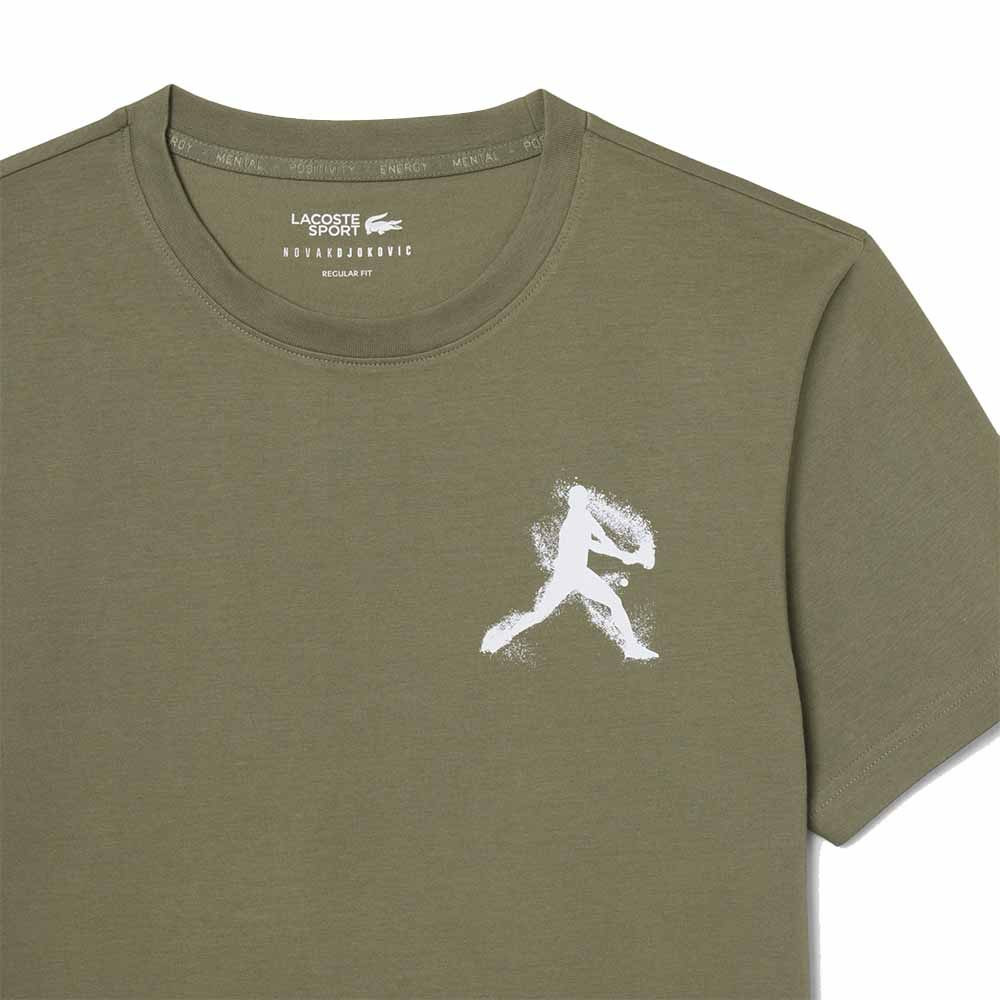 Pack T-Shirt + Casquette Lacoste Tennis x Novak Djokovic Kaki