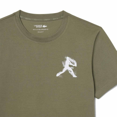 Lacoste x Novak Djokovic Tennis Pakket: Kaki T-shirt + Pet