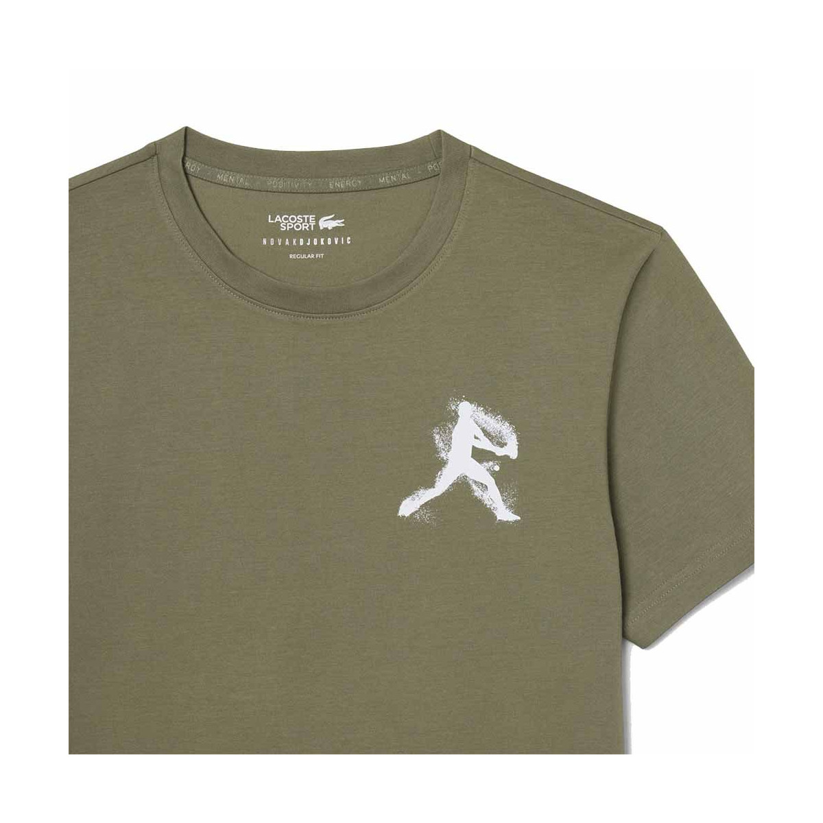 Lacoste x Novak Djokovic Tennis Pakket: Kaki T-shirt + Pet
