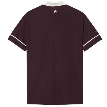 Polo Lacoste Tennis Novak Djokovic On Court Marron / Blanc