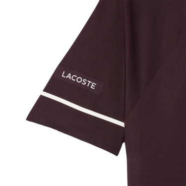 Polo Lacoste Tennis Novak Djokovic On Court Marron / Blanc