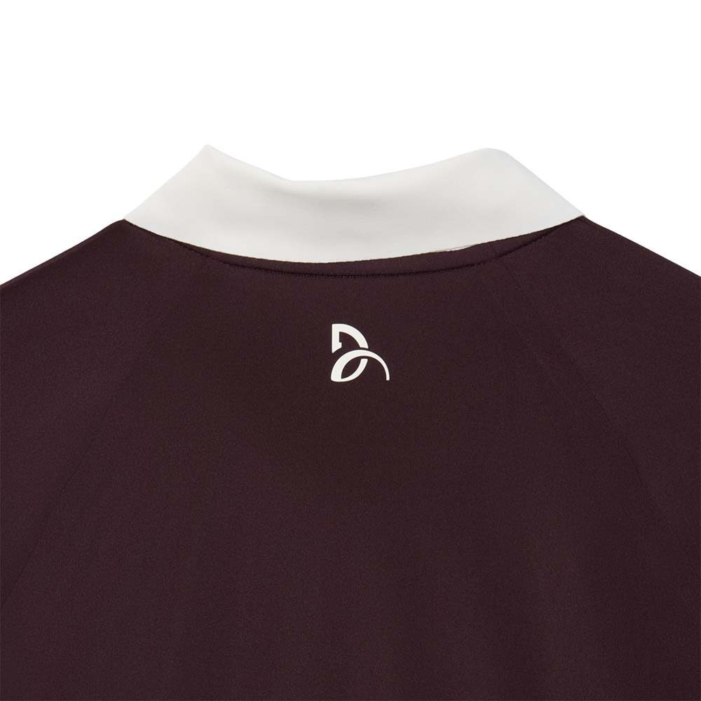 Polo Lacoste Tennis Novak Djokovic On Court Marron / Blanc