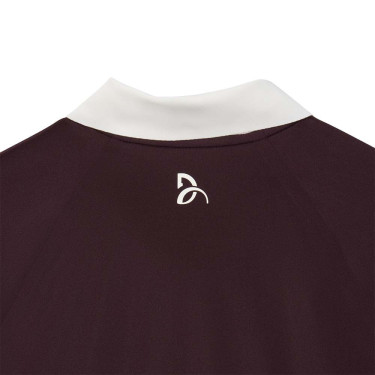 Polo Lacoste Tennis Novak Djokovic On Court Marron / Blanc
