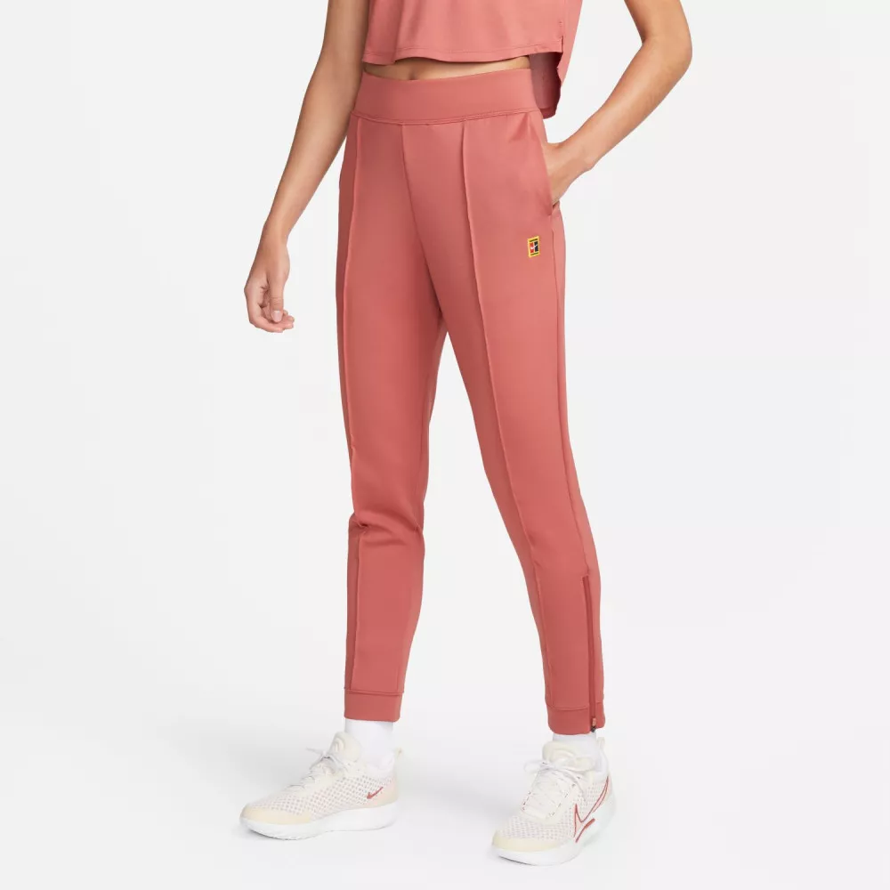 Pantalon Nike Court femme Dri-Fit Saumon