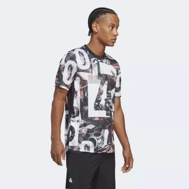 Adidas US Series FreeLift Printed T-Shirt