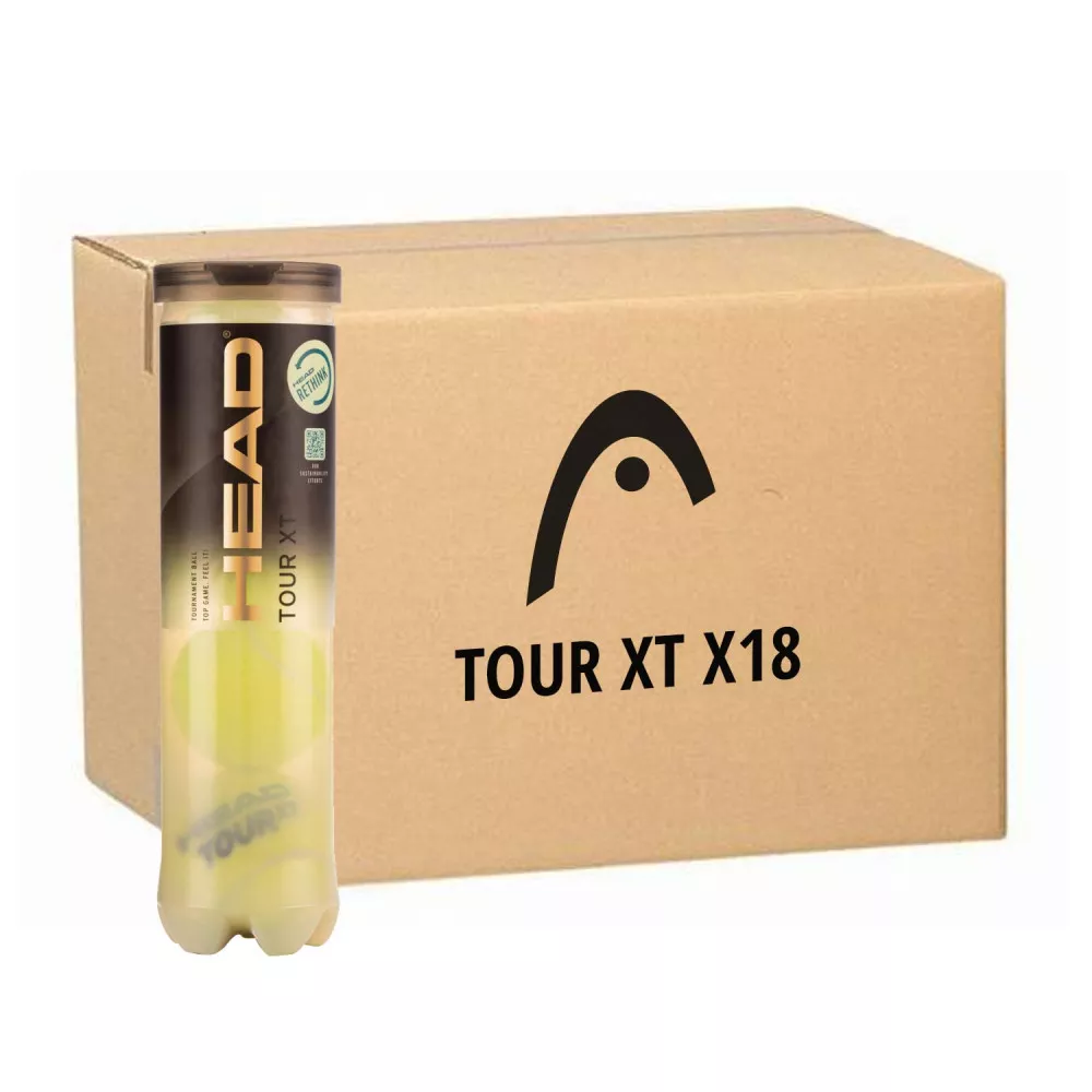 Doos 18 tubes van 4 Head Tour XT ballen