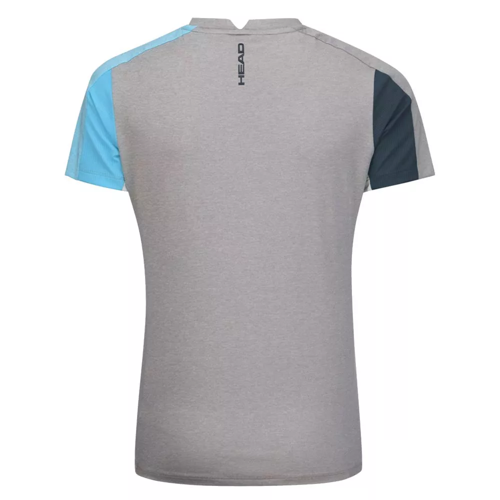 T-Shirt Head Padel Tech Femme Gris / Bleu marine