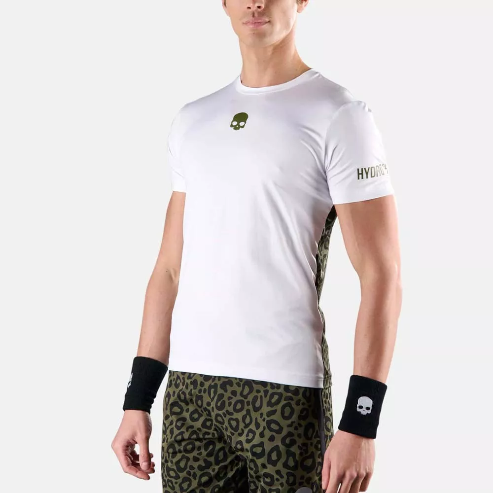 T-shirt Hydrogen Tech Panther Blanc / Vert