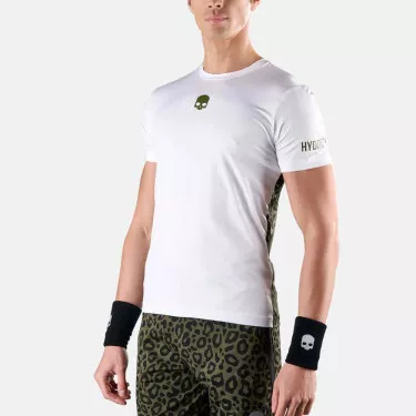 T-shirt Hydrogen Tech Panther Blanc / Vert