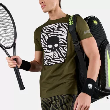 T-Shirt Hydrogen Tennis Court Vert / Blanc
