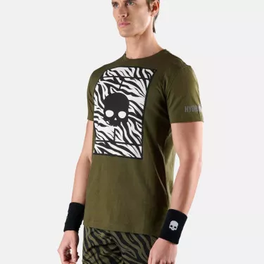 T-Shirt Hydrogen Tennis Court Vert / Blanc