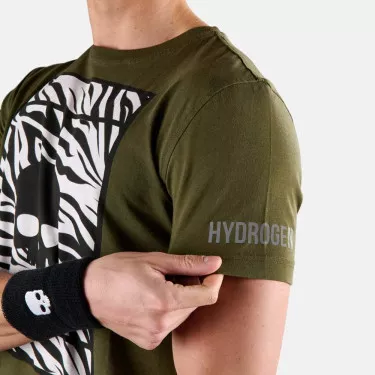 T-Shirt Hydrogen Tennis Court Vert / Blanc