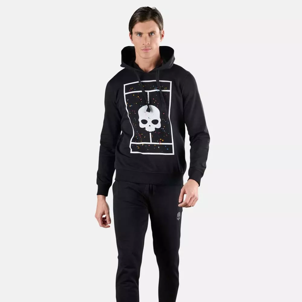 Sweat à capuche Hydrogen Court Noir Spark
