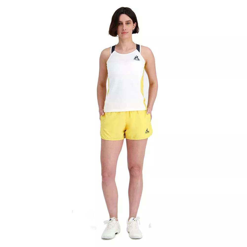 Débardeur Le Coq Sportif Yannick Noah Paris Blanc / Jaune