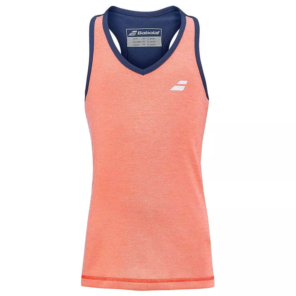 Débardeur Babolat Play Fille Corail / Bleu marine