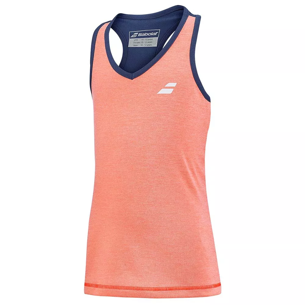 Débardeur Babolat Play Fille Corail / Bleu marine
