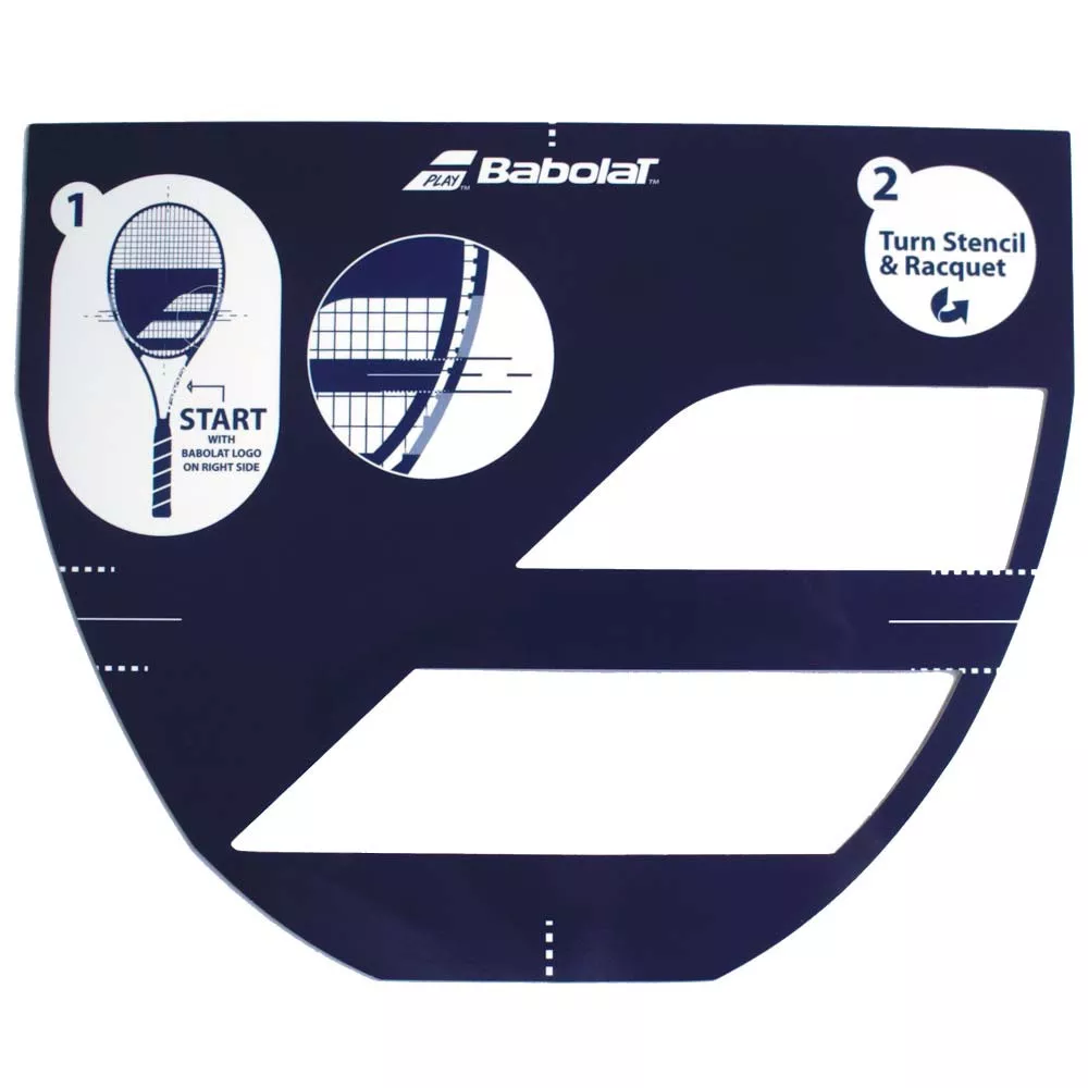 Head tennis stencil