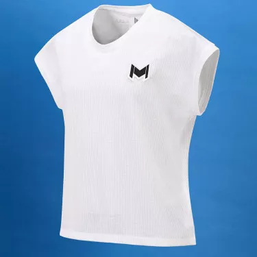 Mouratoglou Wedstrijd Meisje T-shirt Wit