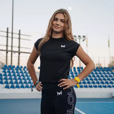 Mouratoglou Wedstrijd Meisje T-shirt Wit