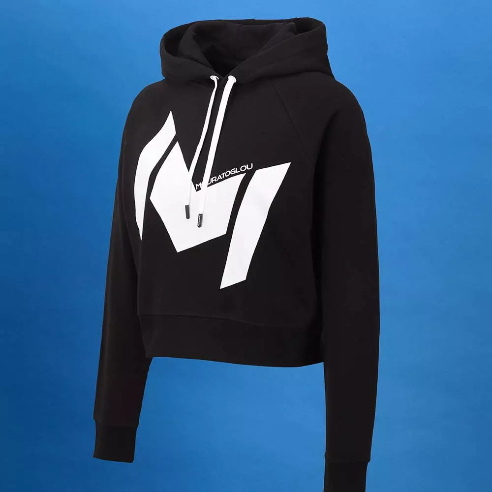 Sweat à capuche Mouratoglou Femme Noir