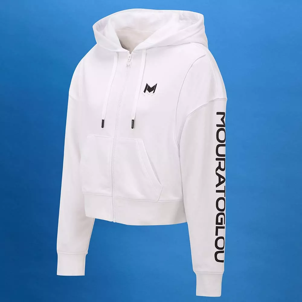 Veste à capuche Mouratoglou Femme Blanc