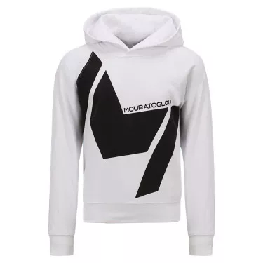 Sweat à capuche Mouratoglou Fille Blanc