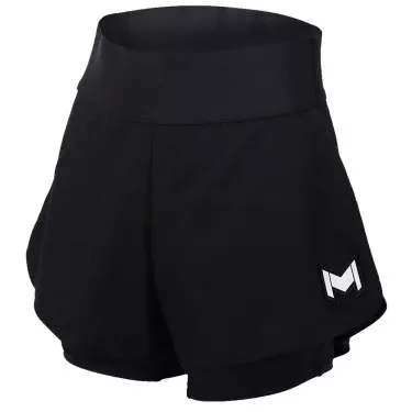 Short Mouratoglou Match Fille Noir