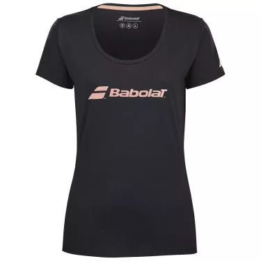 T-Shirt Babolat Exercise Femme Noir