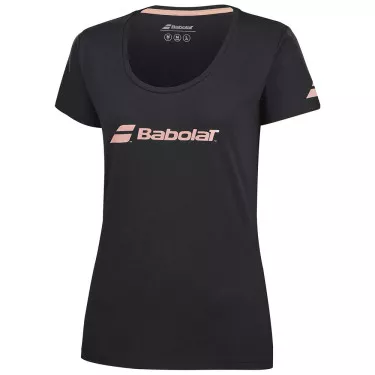 T-Shirt Babolat Exercise Femme Noir