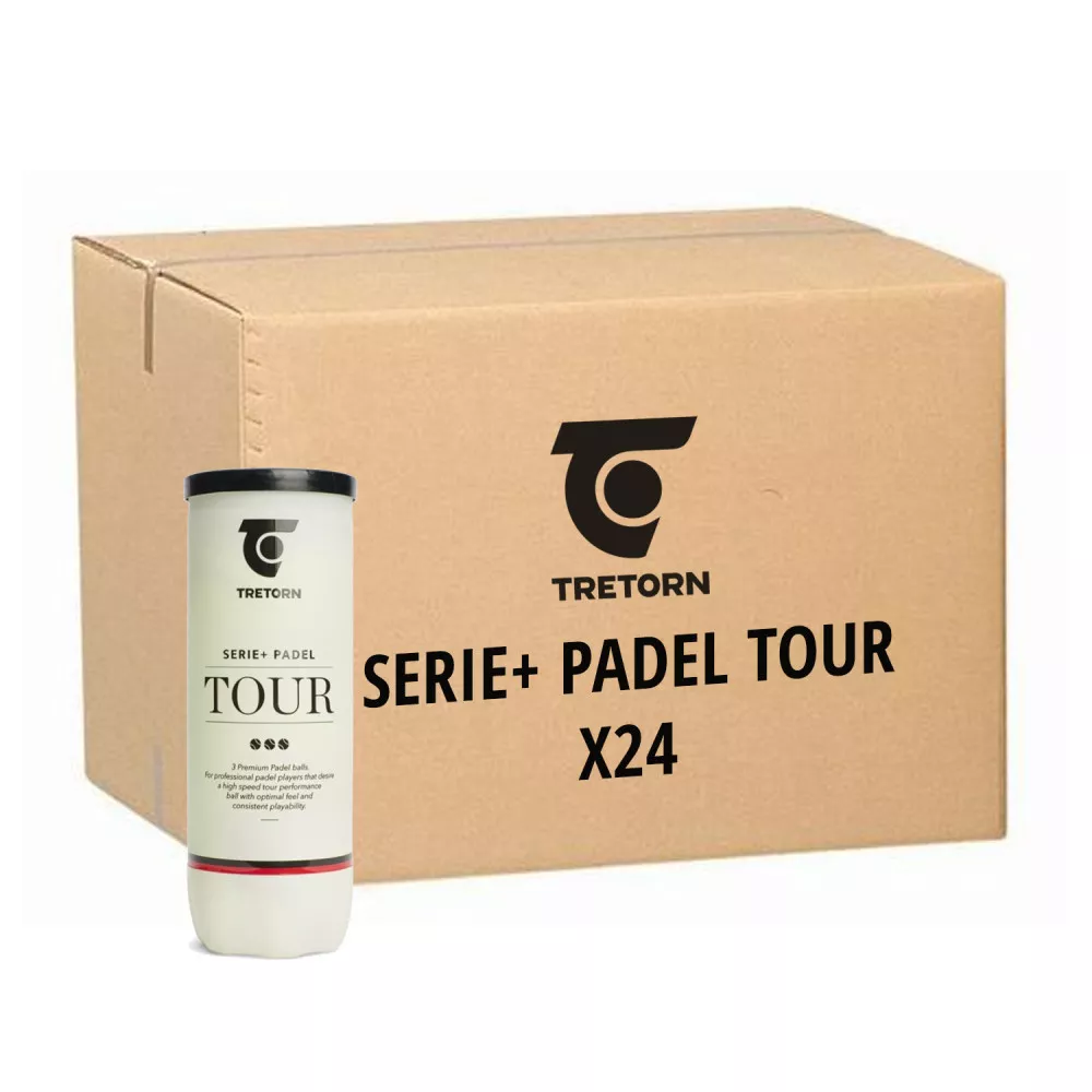 Carton de 26 tubes de 3 balles Tretorn Serie+ Padel Tour