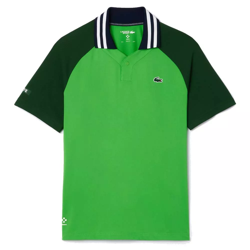 Lacoste Tennis x Daniil Medvedev blauw polo