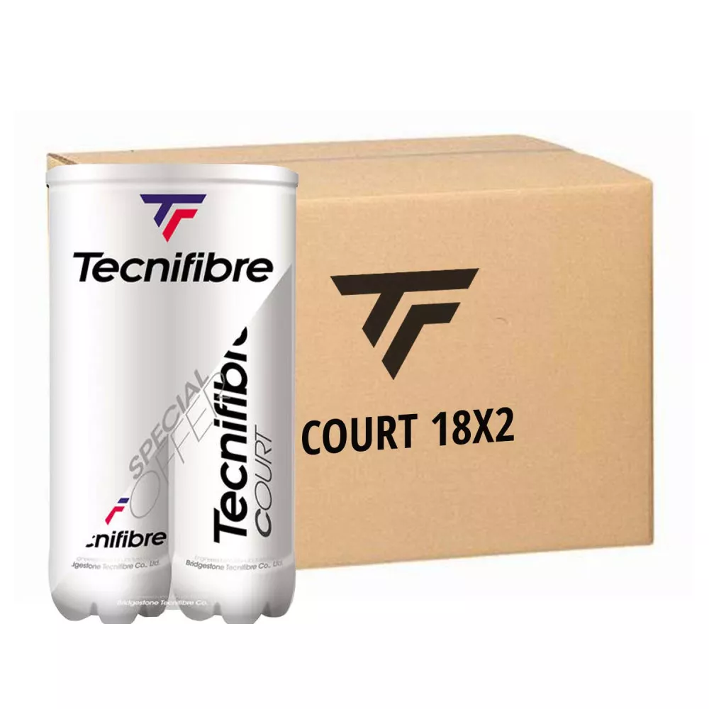 Tecnifibre Court bipack (2 x 4 Stuks Geel)