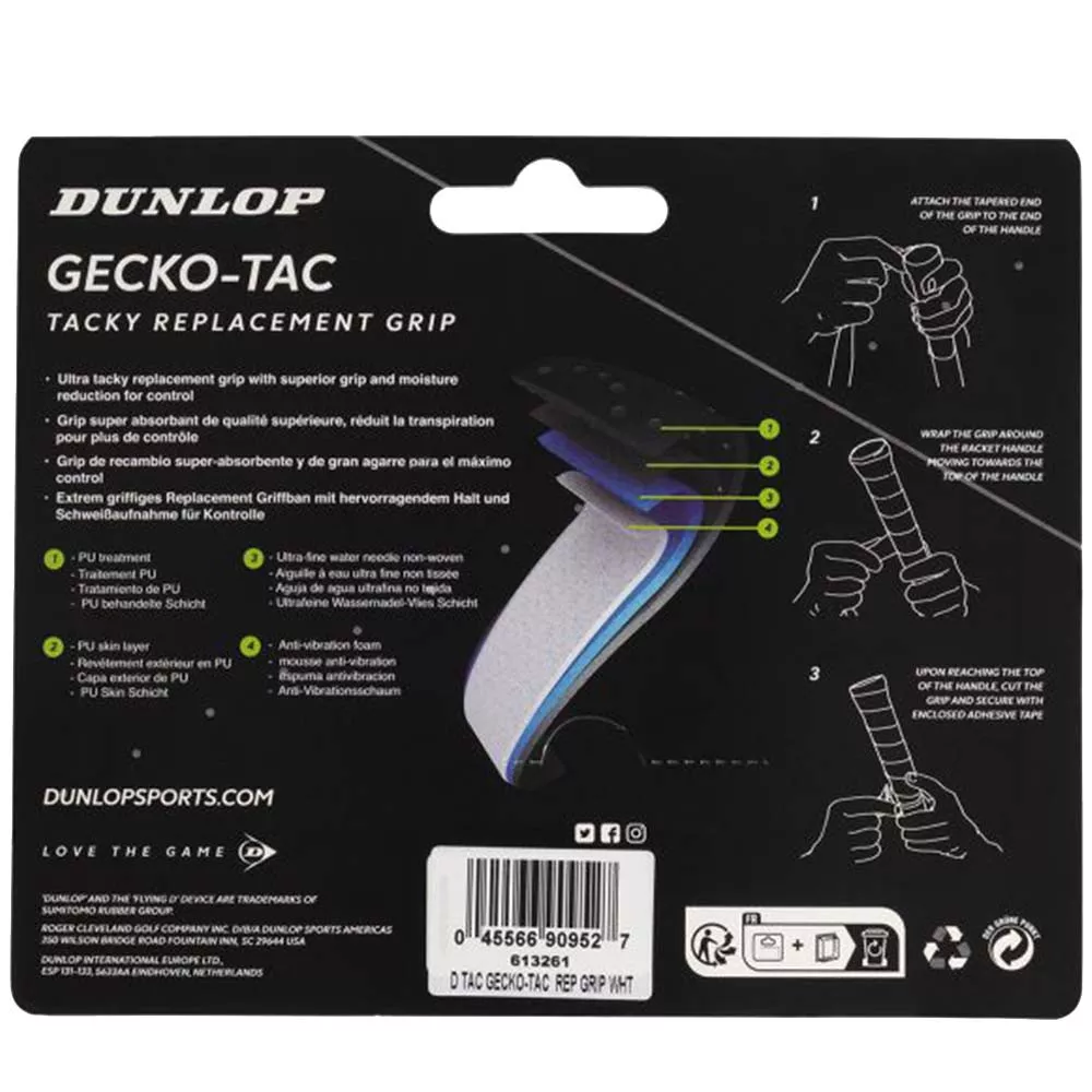 Grip Dunlop Gecko-Tac Blanc