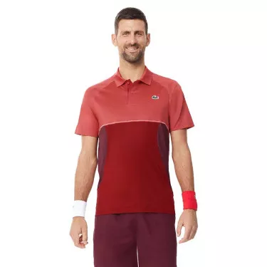 Lacoste Tennispolo Novak Djokovic Rood