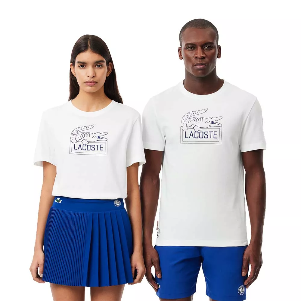 Lacoste Sport Roland Garros Unisex Marineblauw T-shirt