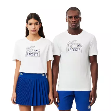 Lacoste Sport Roland Garros Unisex Marineblauw T-shirt