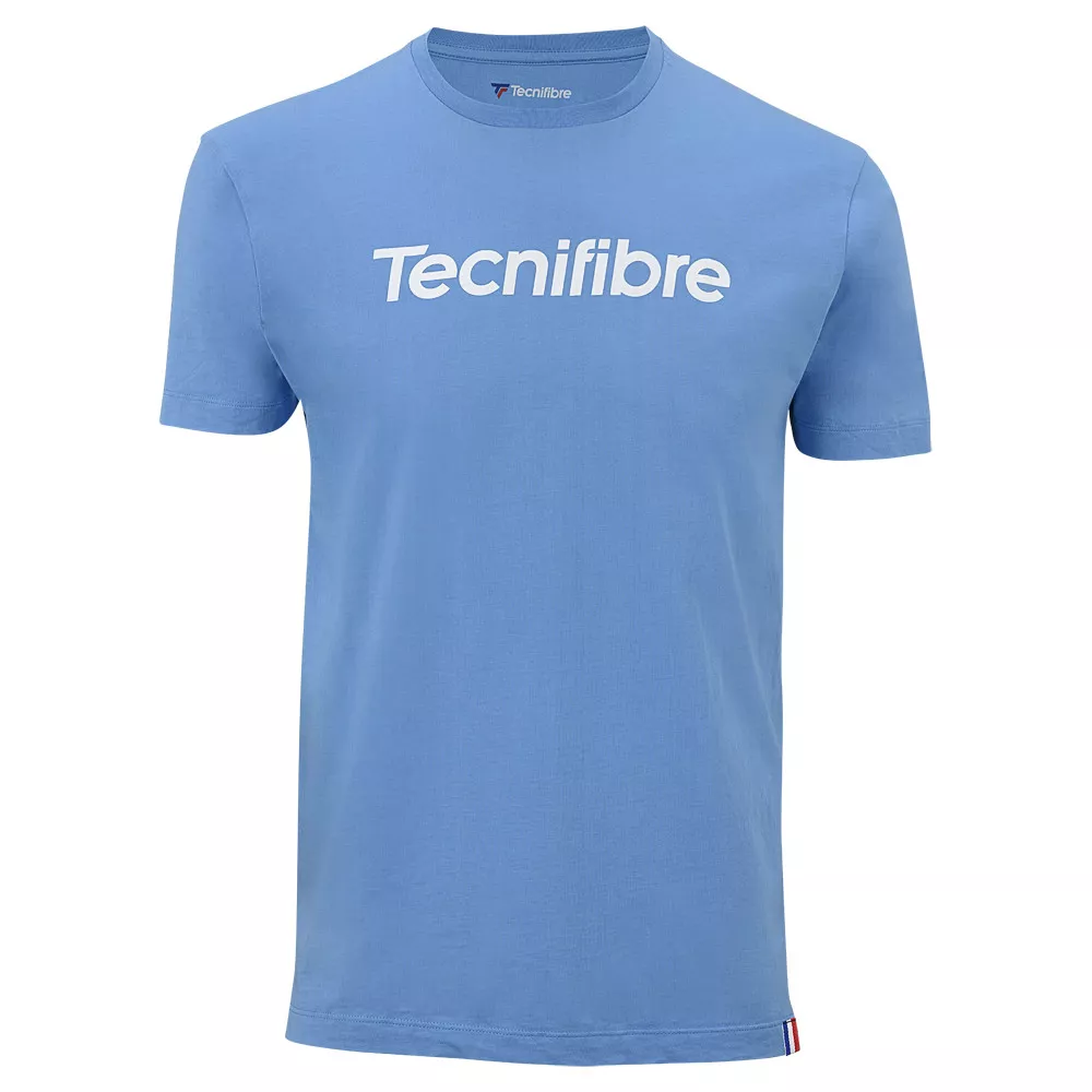 T-Shirt Tecnifibre Team Cotton Bleu Azur