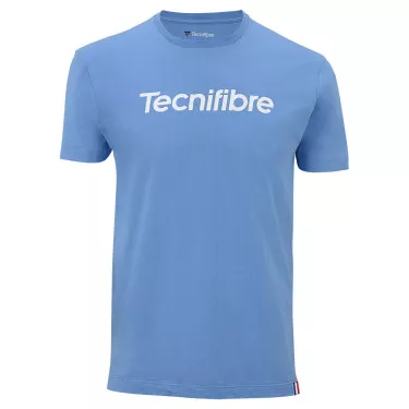 T-Shirt Tecnifibre Team Cotton Bleu Azur