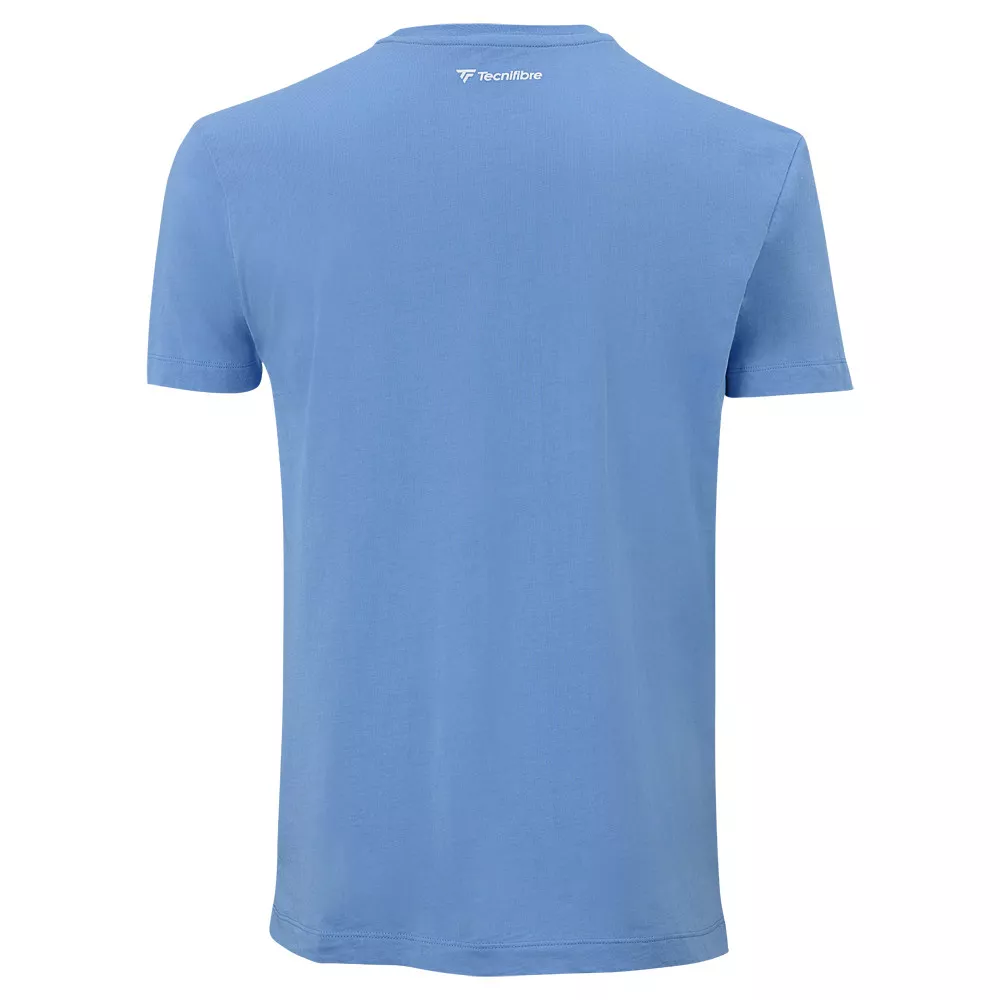 T-Shirt Tecnifibre Team Cotton Bleu Azur