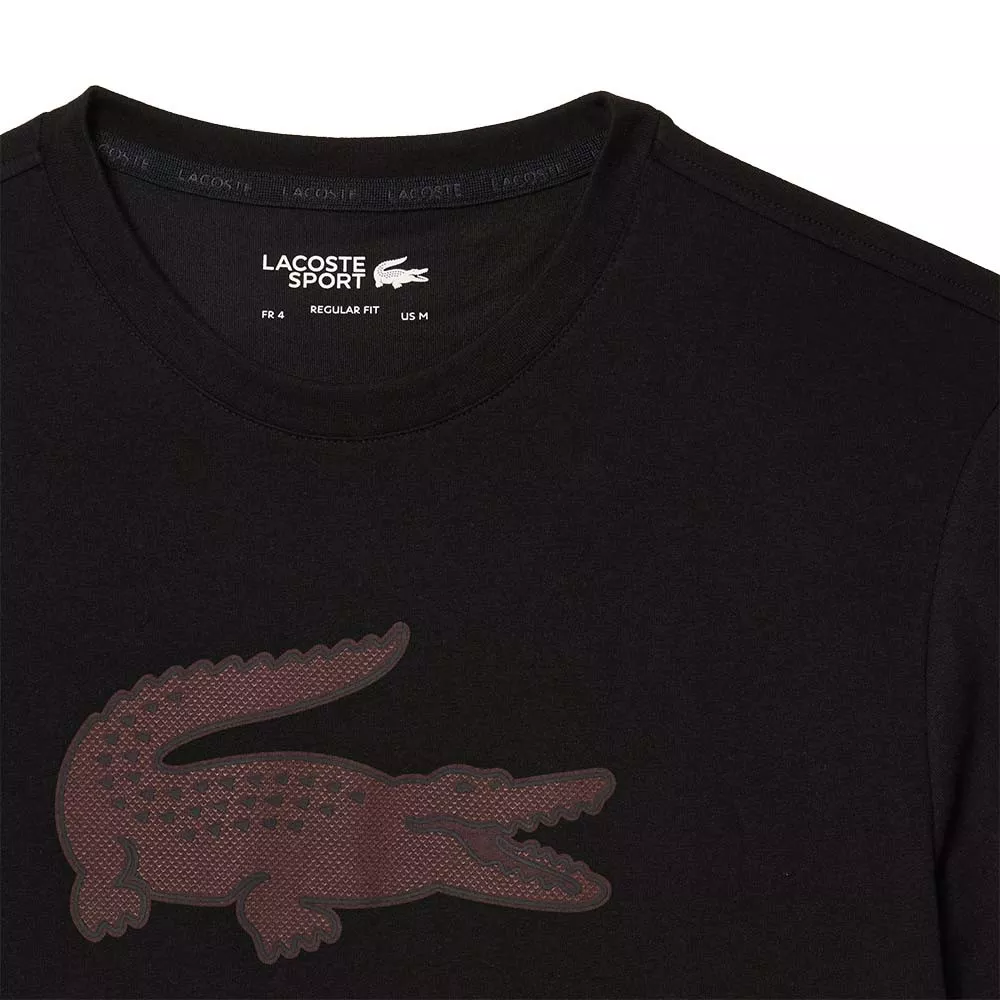 Lacoste Sport-T-shirt Zwart