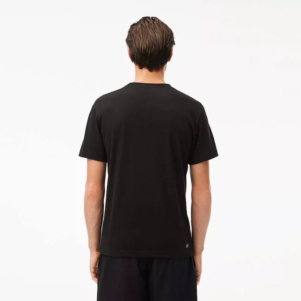 Lacoste Sport-T-shirt Zwart
