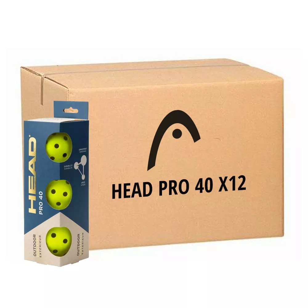 12 Dozen van 3 Head Pro 40 Pickleball Ballen