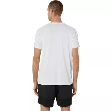 T-Shirt Asics Court Graphic Blanc