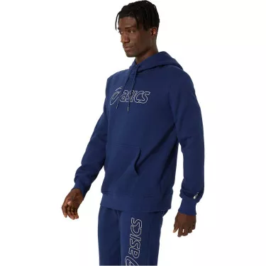 Sweat à capuche Asics Logo Bleu marine