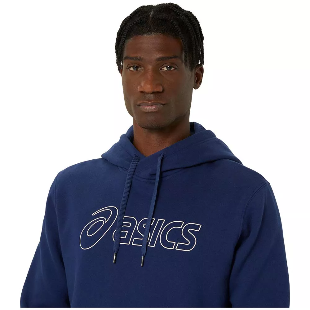 Sweat à capuche Asics Logo Bleu marine