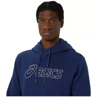 Sweat à capuche Asics Logo Bleu marine