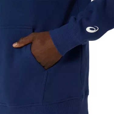 Sweat à capuche Asics Logo Bleu marine