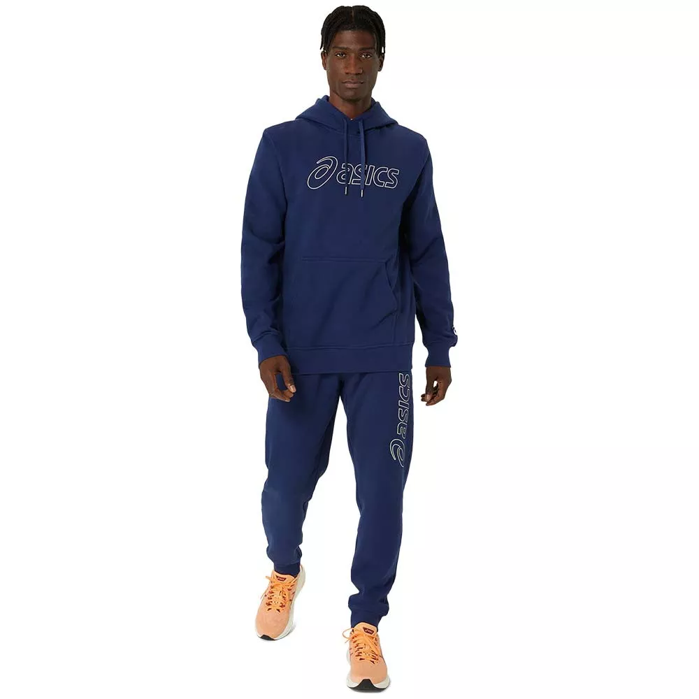Sweat à capuche Asics Logo Bleu marine